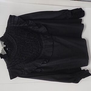 Victorian blouse elizabeth Wilson sz large ruffle detail